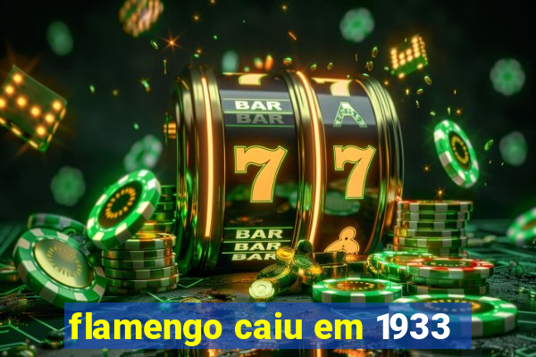 flamengo caiu em 1933